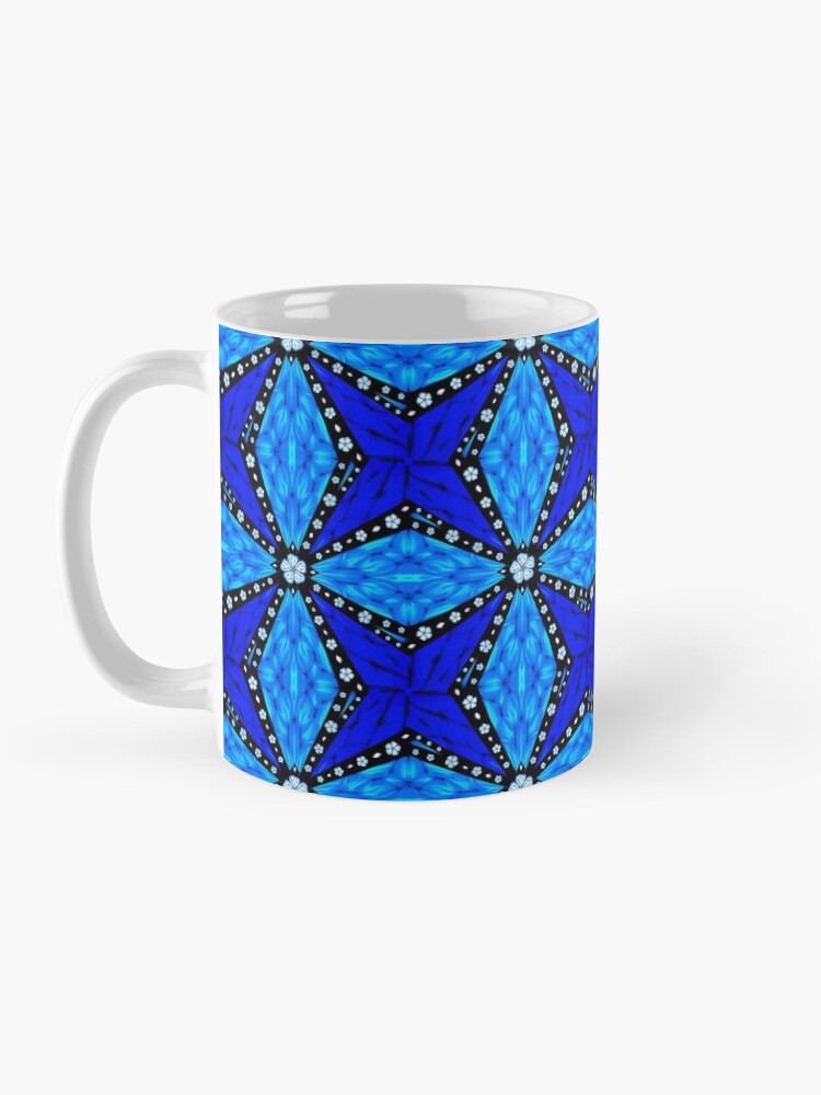 Alternate view of Onyx Beams of Flowers and Gems Mug