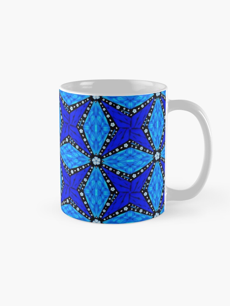 Alternate view of Onyx Beams of Flowers and Gems Mug