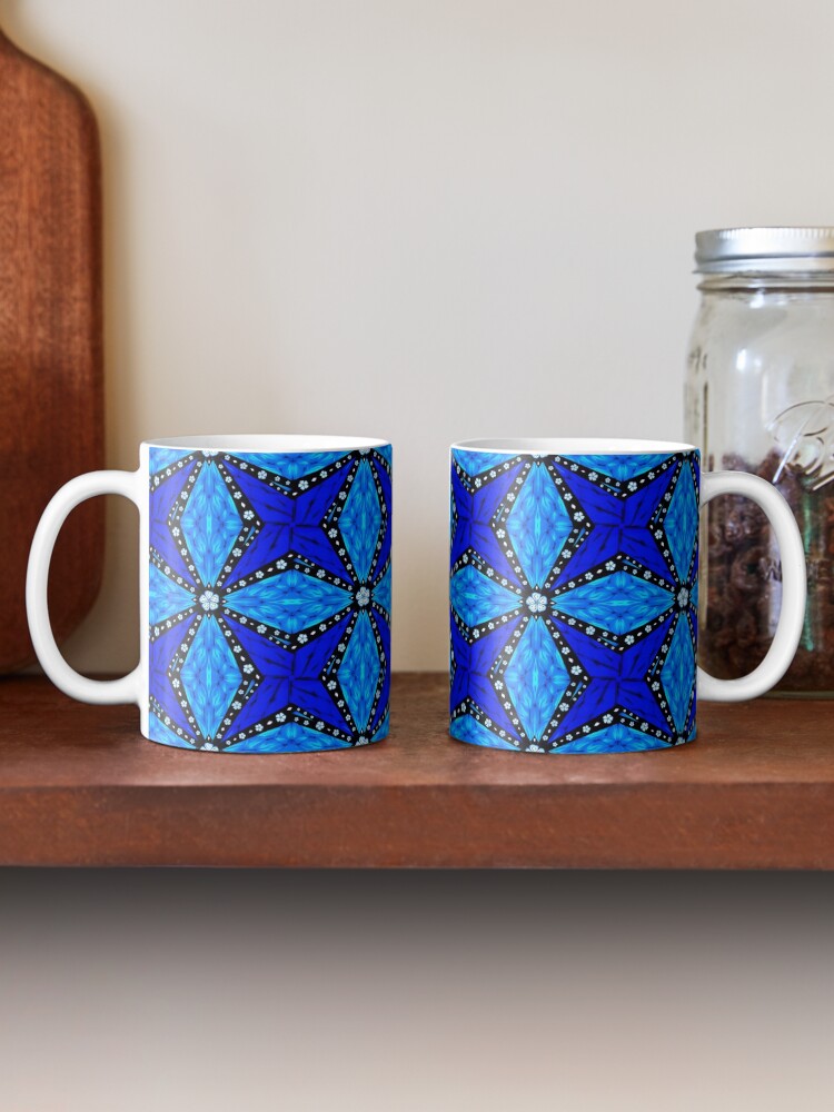 Alternate view of Onyx Beams of Flowers and Gems Mug
