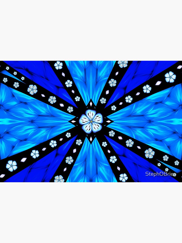Onyx Beams of Flowers and Gems by StephOBrien
