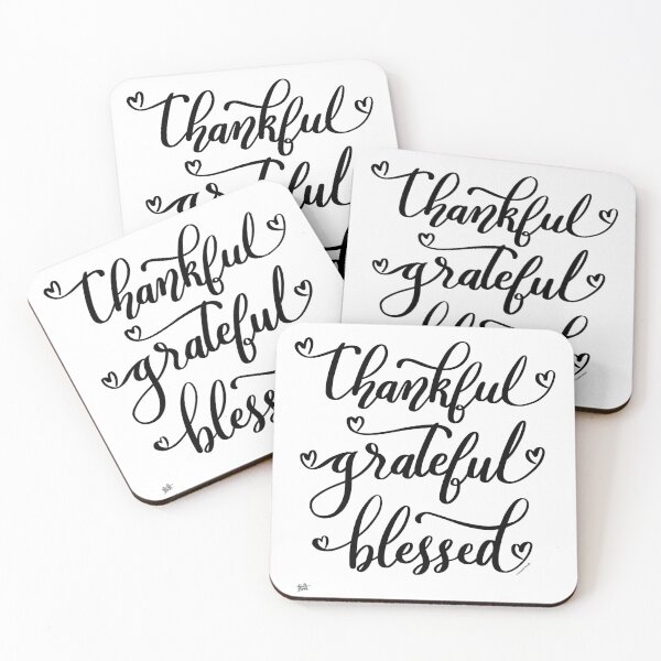 Item preview, Thankful Grateful Blessed Thanksgiving Hearts of Love Design designed and sold by DoubleBrush.