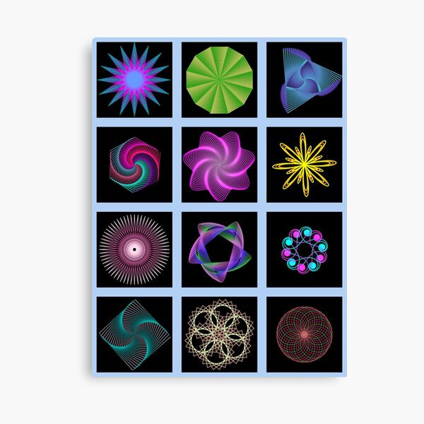 Beautiful colorful geometric shapes Canvas Print