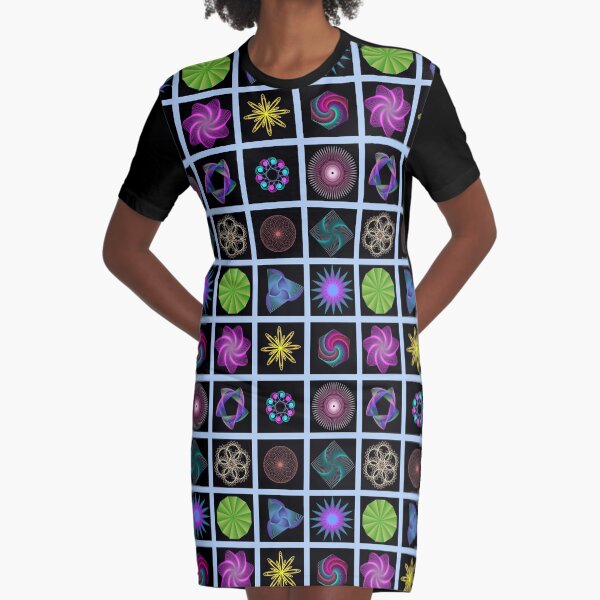 Beautiful colorful geometric shapes Graphic T-Shirt Dress