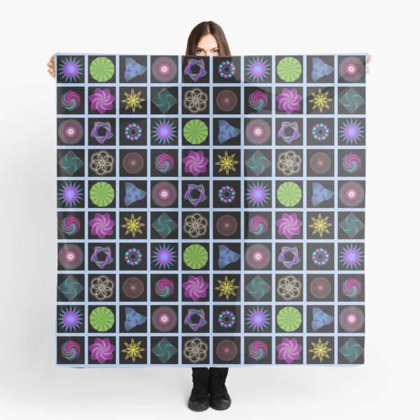 Beautiful colorful geometric shapes Scarf