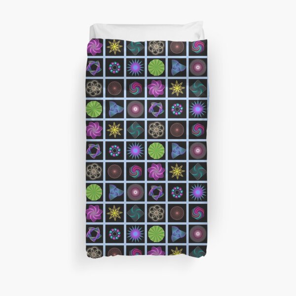 Beautiful colorful geometric shapes Duvet Cover