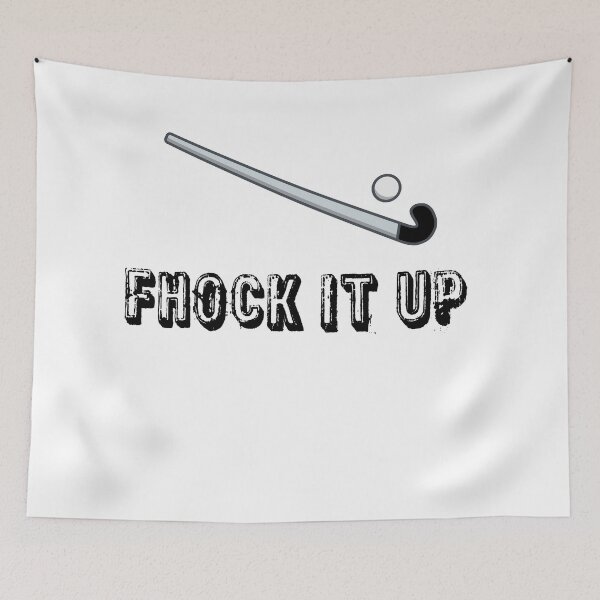 Item preview, Fhock It Up - Field Hockey Sticker designed and sold by StickersStore.