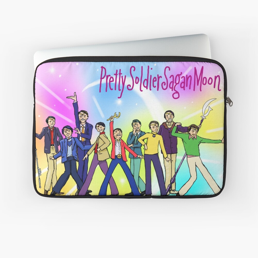 Pretty Soldier Sagan Moon Laptop Sleeve
