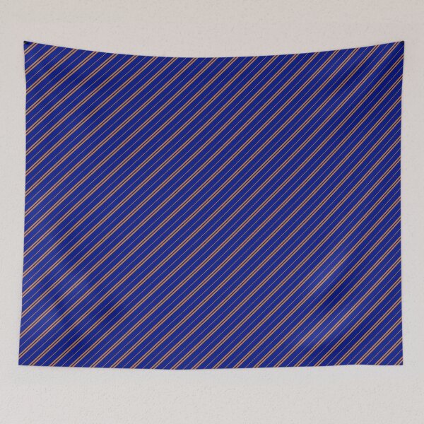 Item preview, Stripes (Thin) - Blue and Bronze designed and sold by Sarinilli.