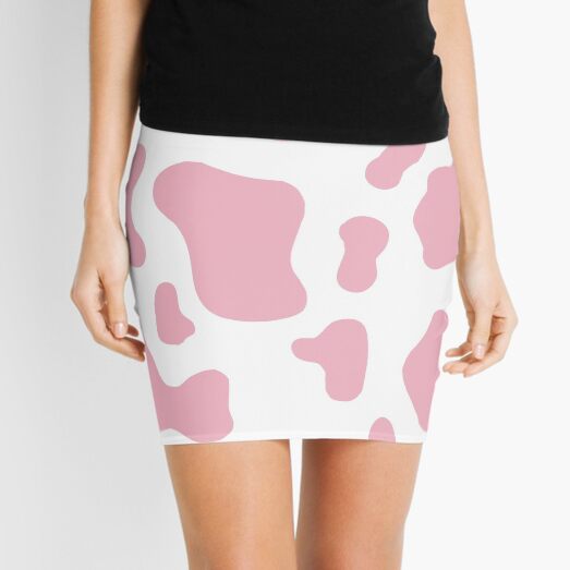 Pink Cow Mini Skirt