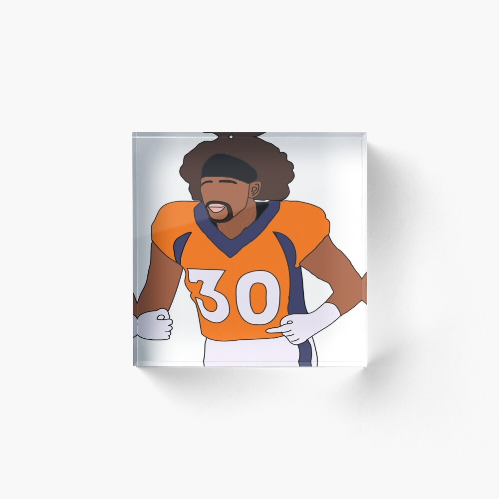 PHILLIP LINDSAY #30 DENVER BRONCOS Art Board Print for Sale by Jasen Black