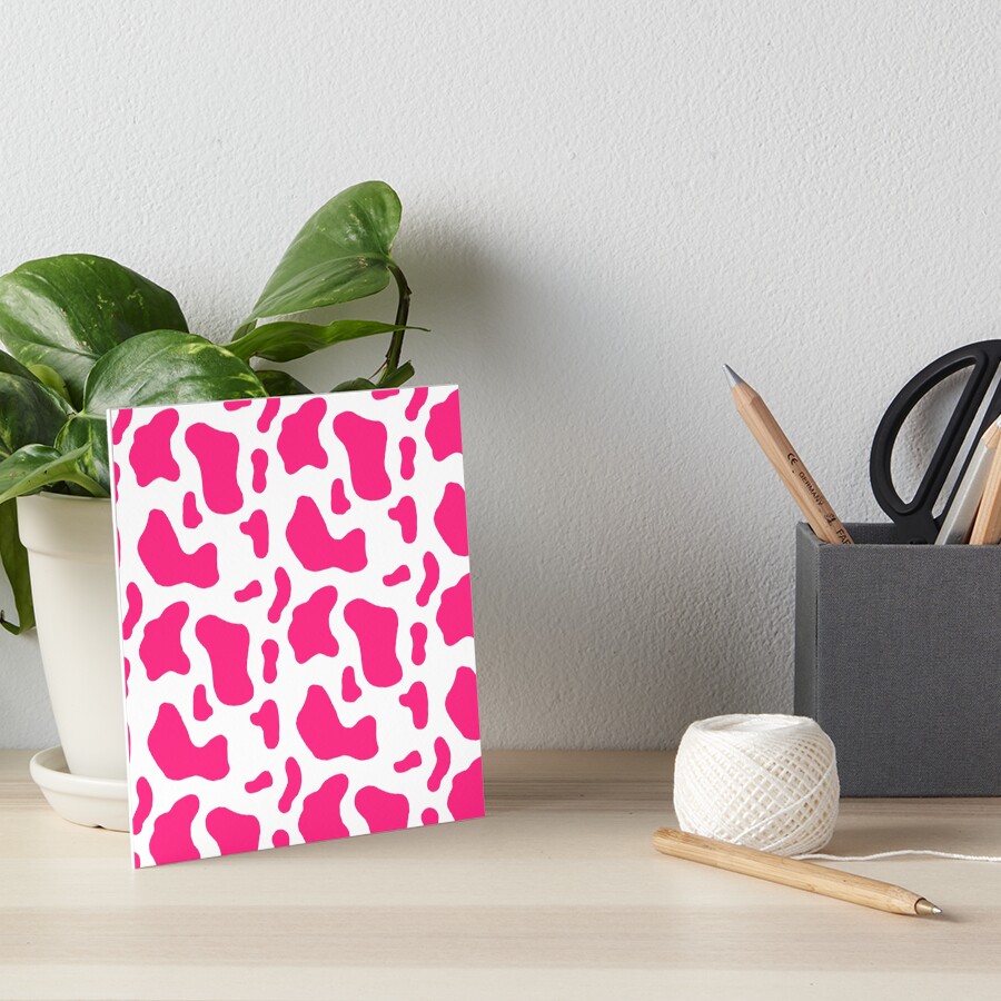 "Hot Pink Cow" Art Board Print by osnapitzami Redbubble