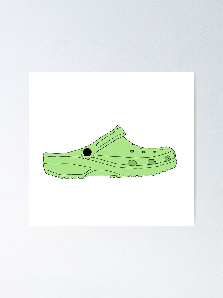 light green crocs