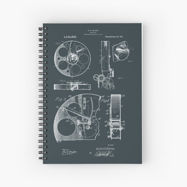 Aperçu de l'œuvre Dessins de brevets de bobines de film pour caméraman 1915 créée et vendue par MadebyDesign.