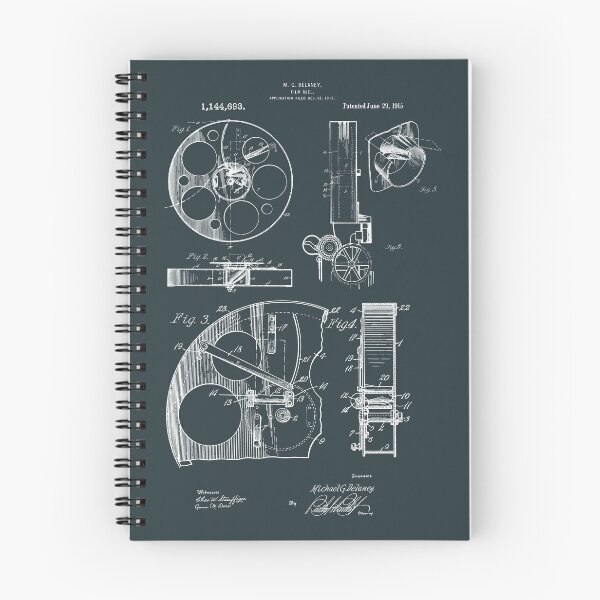 Item preview, Cameraman Film Reel Patent Drawings 1915 designed and sold by MadebyDesign.