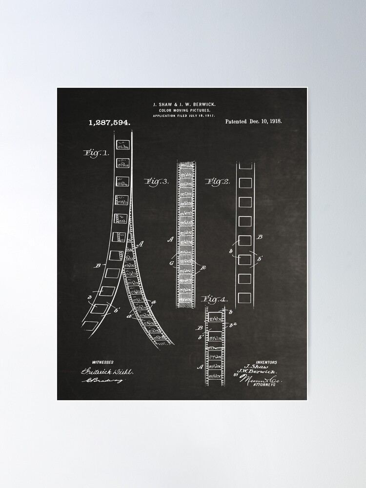 Movie Film Camera Patent art Drawing-vintage camera Blueprint-1939