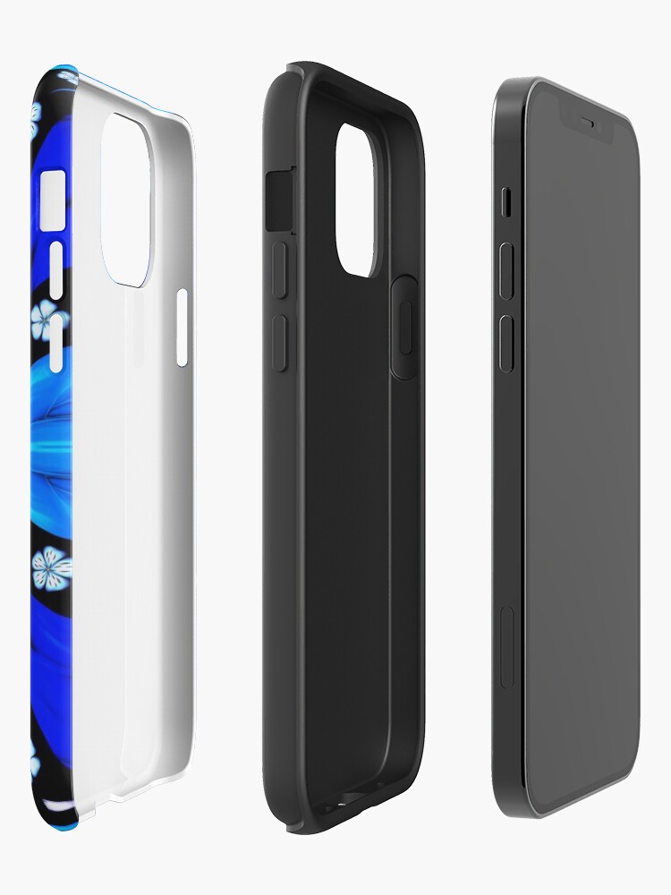 Alternate view of Onyx Beams of Flowers and Gems iPhone Case & Cover