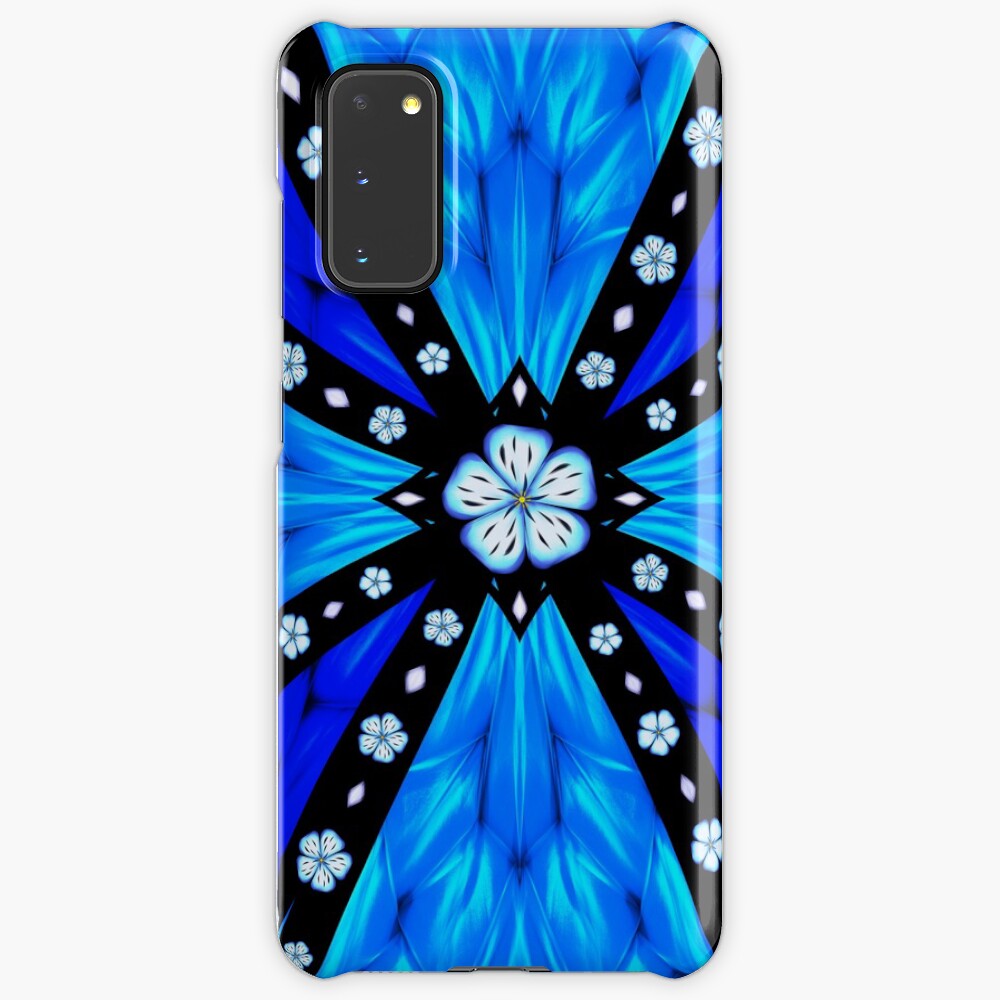 Onyx Beams of Flowers and Gems Case & Skin for Samsung Galaxy