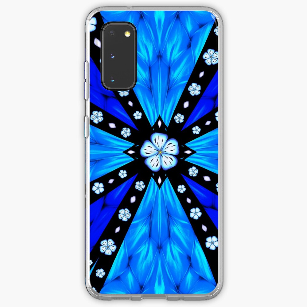 Onyx Beams of Flowers and Gems Case & Skin for Samsung Galaxy