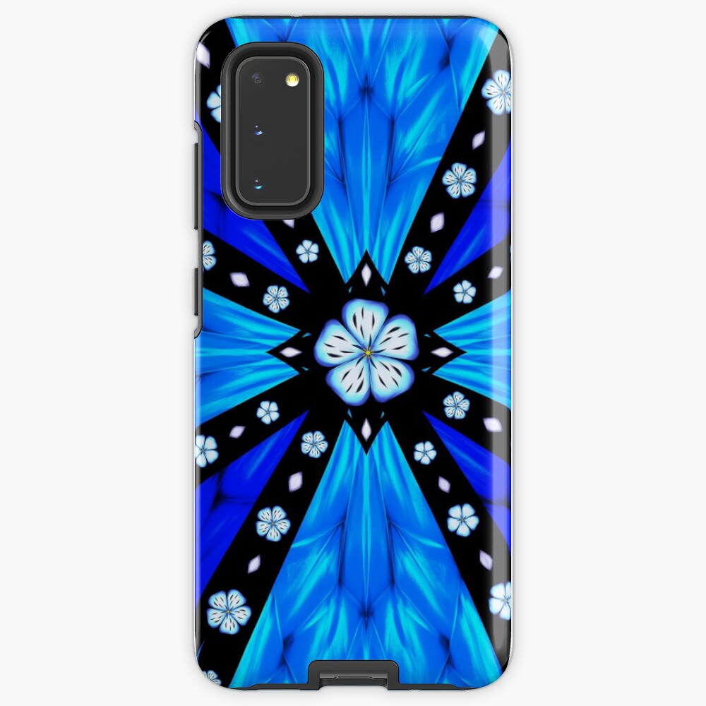 Onyx Beams of Flowers and Gems Case & Skin for Samsung Galaxy