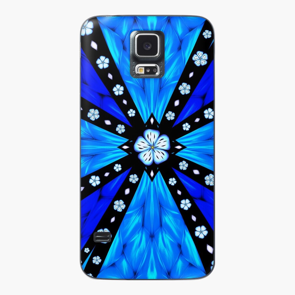 Onyx Beams of Flowers and Gems Case & Skin for Samsung Galaxy