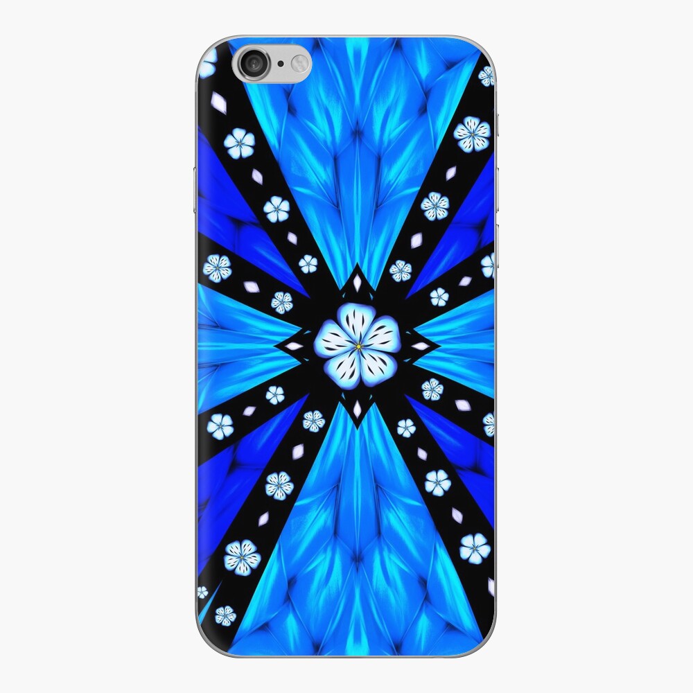 Onyx Beams of Flowers and Gems iPhone Skin