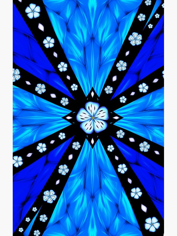 Onyx Beams of Flowers and Gems by StephOBrien