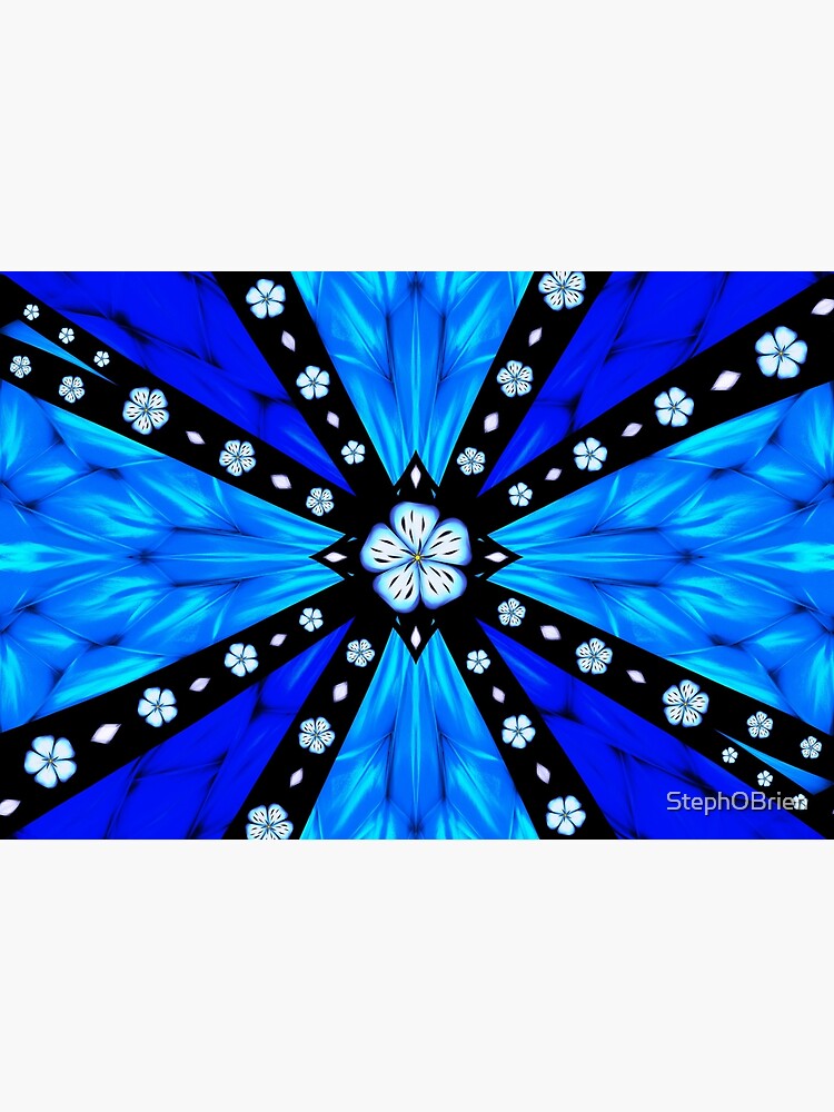 Onyx Beams of Flowers and Gems by StephOBrien