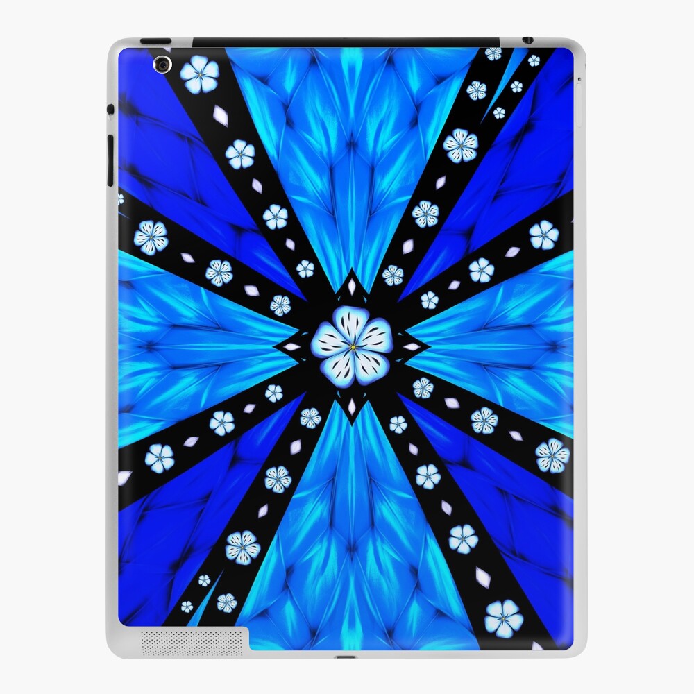 Onyx Beams of Flowers and Gems iPad Case & Skin