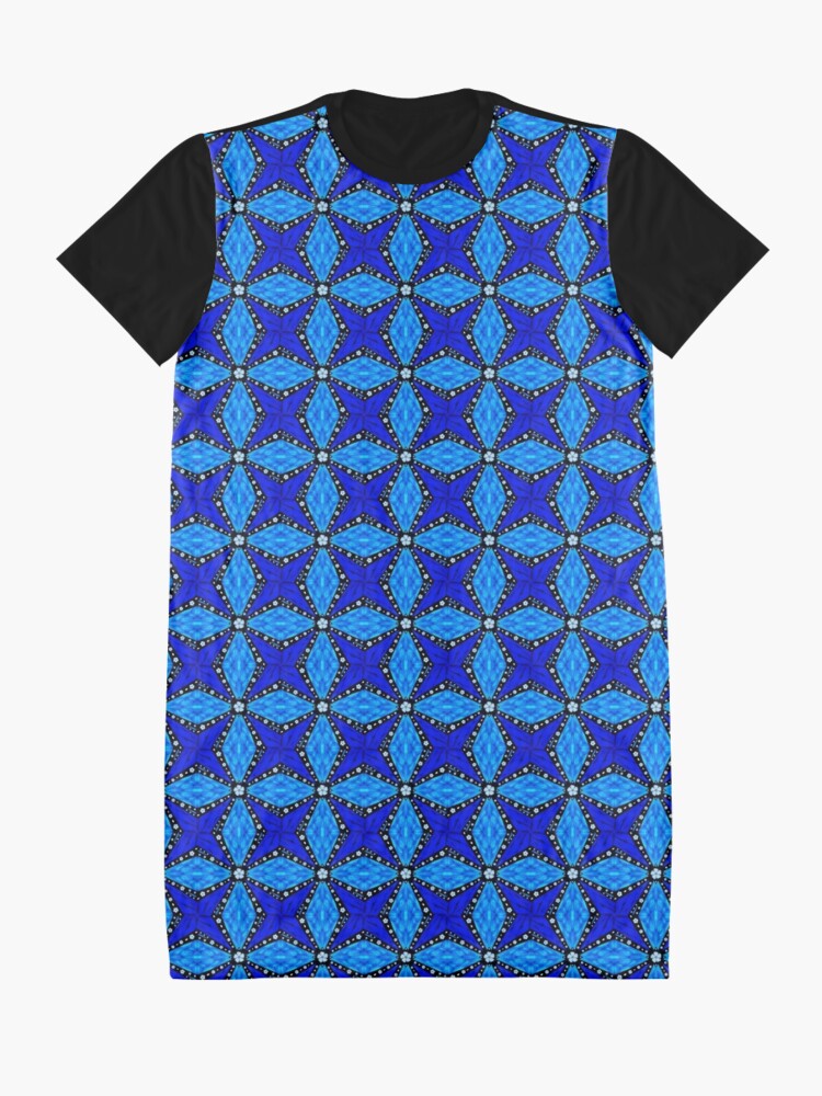 Alternate view of Onyx Beams of Flowers and Gems Graphic T-Shirt Dress