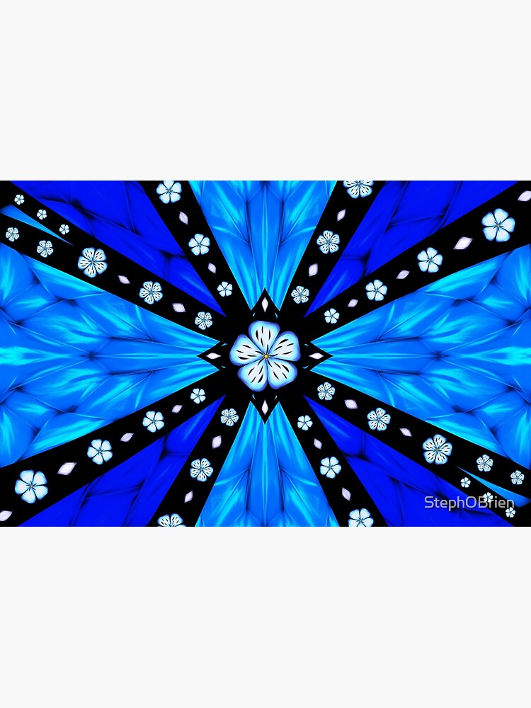 Onyx Beams of Flowers and Gems by StephOBrien