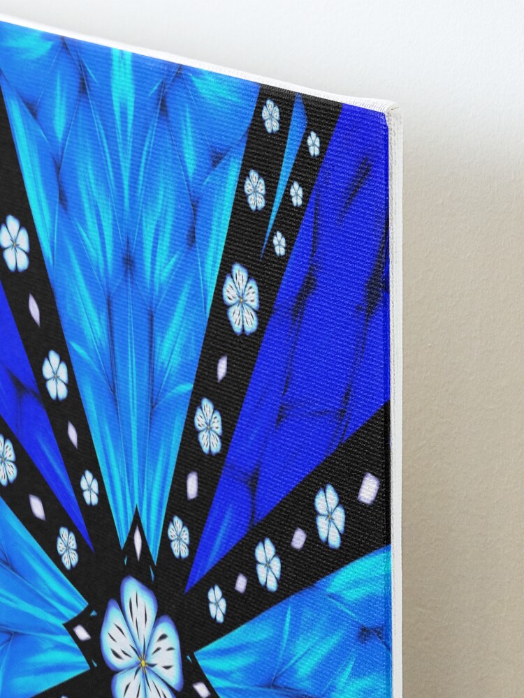 Alternate view of Onyx Beams of Flowers and Gems Mounted Print
