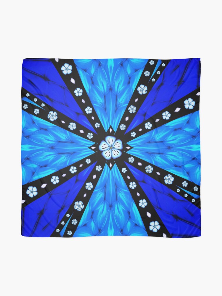 Alternate view of Onyx Beams of Flowers and Gems Scarf
