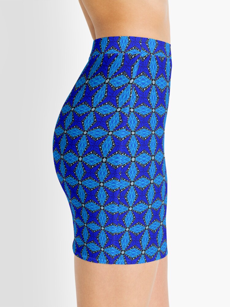 Alternate view of Onyx Beams of Flowers and Gems Mini Skirt