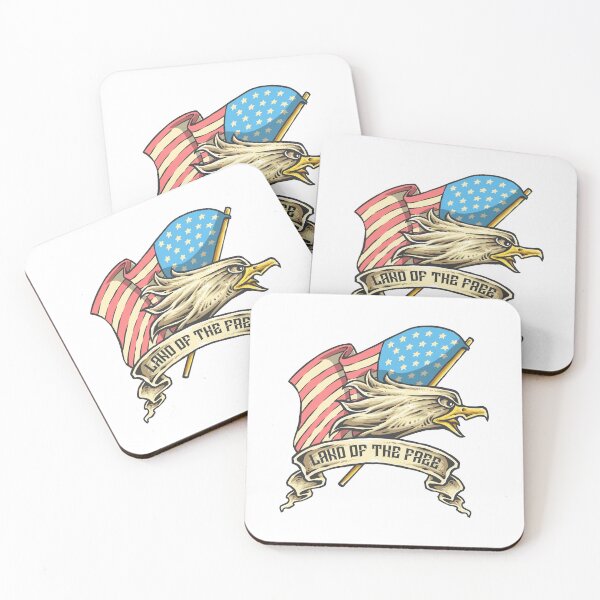 Item preview, Eagle, America, USA, white-tailed eagle, flag designed and sold by DerSenat.