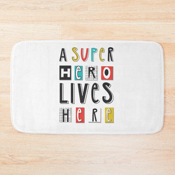 Item preview, A SUPERHERO lives here designed and sold by All-Streets.