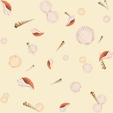 Artwork thumbnail, Sea shells pattern by studioMoSa
