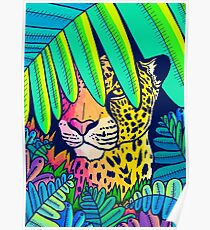 Jungle leopard Poster