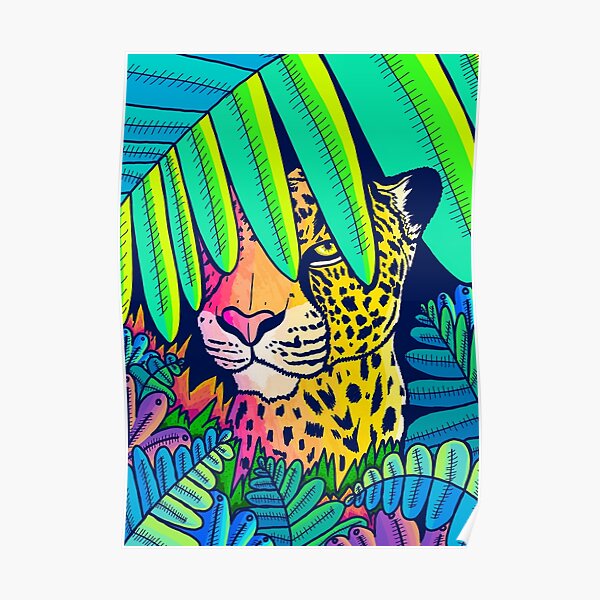 Jungle leopard Poster