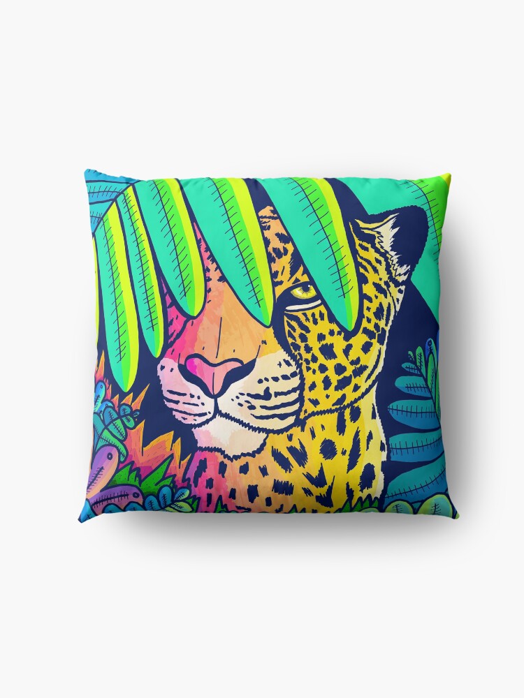 Alternate view of Jungle leopard Floor Pillow