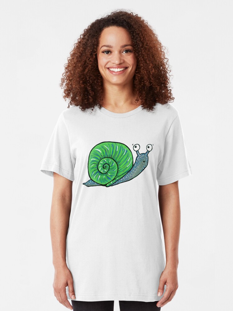 Alternate view of Sammy the Snail Slim Fit T-Shirt