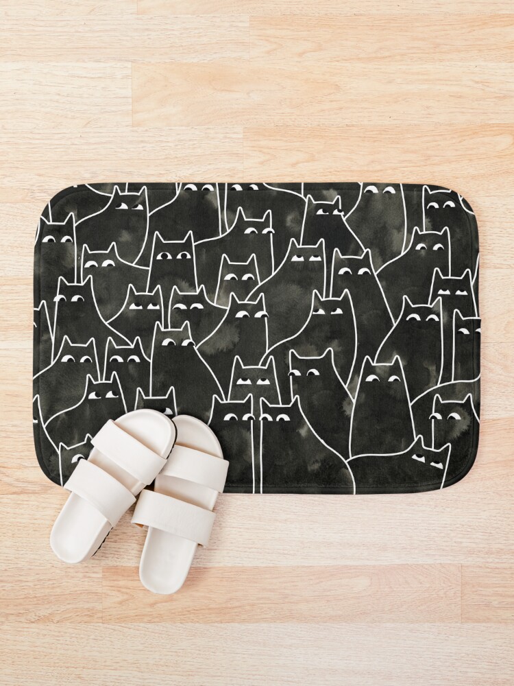 Alternate view of Suspicious Cats Bath Mat