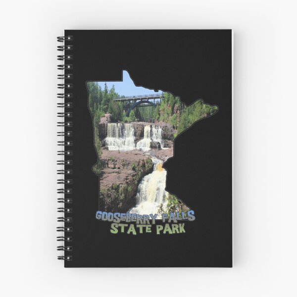 Item preview, Minnesota State Outline (Gooseberry Falls State Park) designed and sold by gorff.