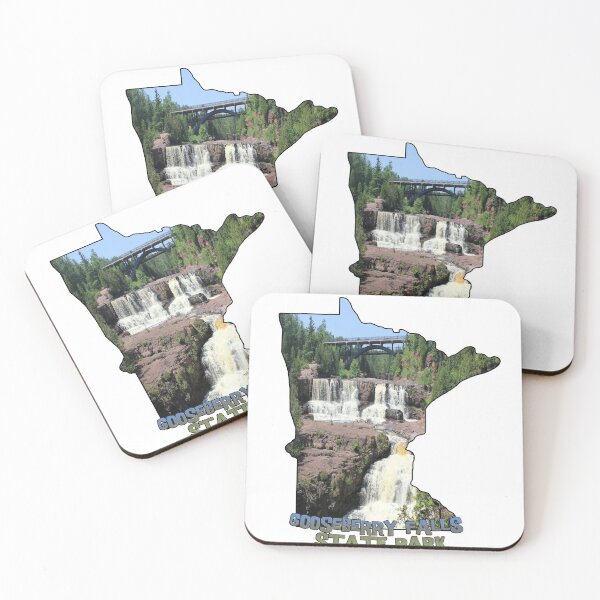 Item preview, Minnesota State Outline (Gooseberry Falls State Park) designed and sold by gorff.