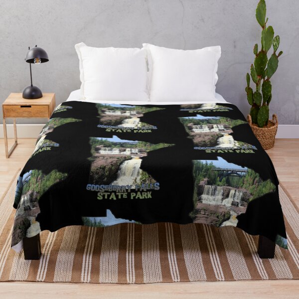 Item preview, Minnesota State Outline (Gooseberry Falls State Park) designed and sold by gorff.