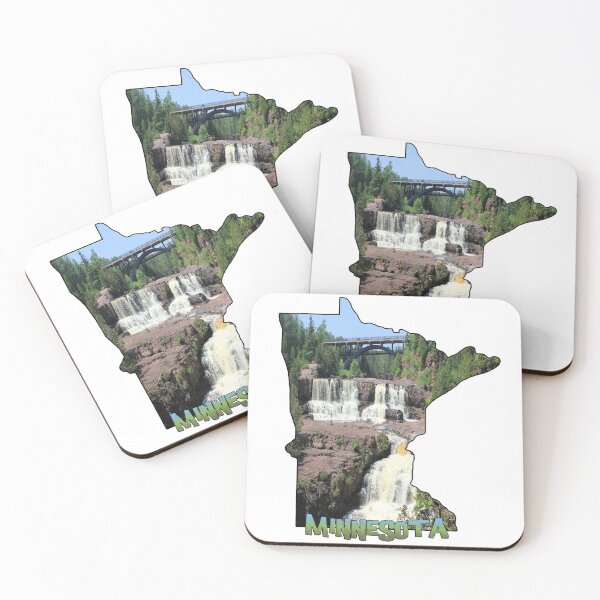 Item preview, Minnesota State Outline (Gooseberry Falls State Park) designed and sold by gorff.