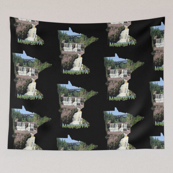 Item preview, Minnesota State Outline (Gooseberry Falls State Park) designed and sold by gorff.