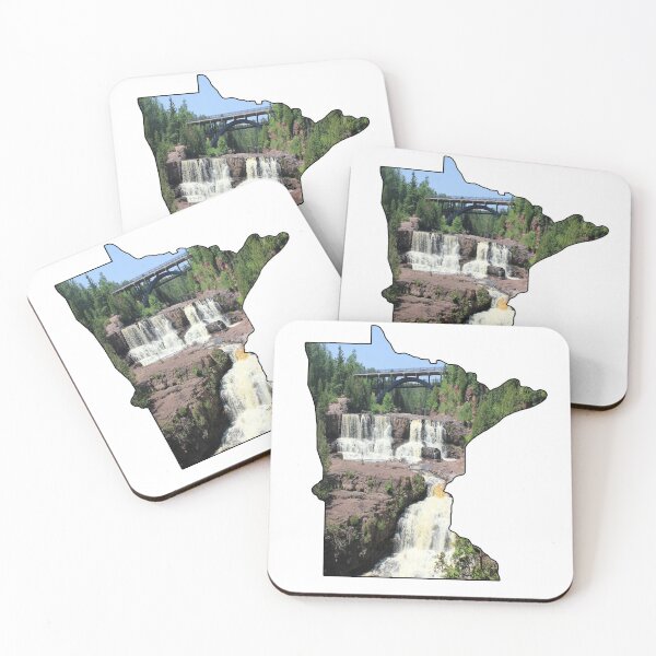 Item preview, Minnesota State Outline (Gooseberry Falls State Park) designed and sold by gorff.