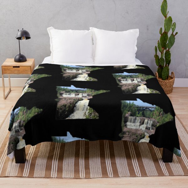 Item preview, Minnesota State Outline (Gooseberry Falls State Park) designed and sold by gorff.
