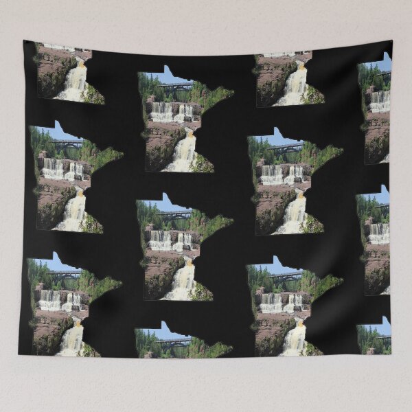 Item preview, Minnesota State Outline (Gooseberry Falls State Park) designed and sold by gorff.
