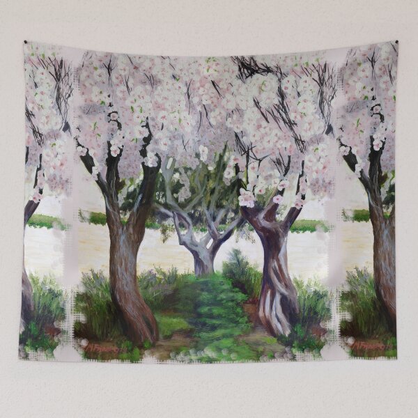 Item preview, Almond flowering trees designed and sold by evafriese015.